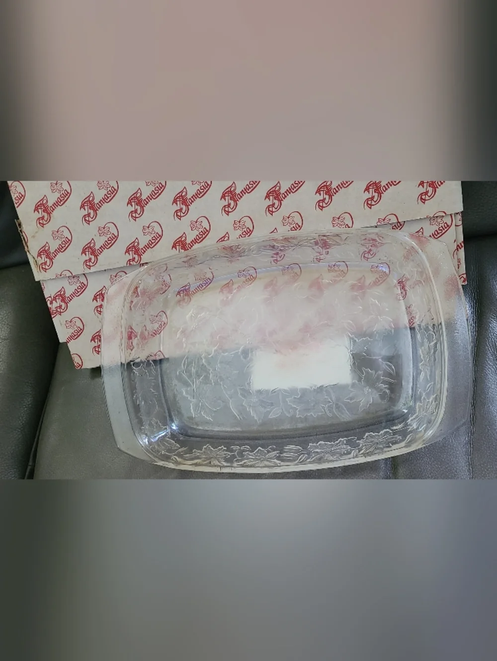 Vintage Princess House Exclusive Fantasia Glass Lasagna Baking 13.5x8.5x2 - Picture 2 of 8
